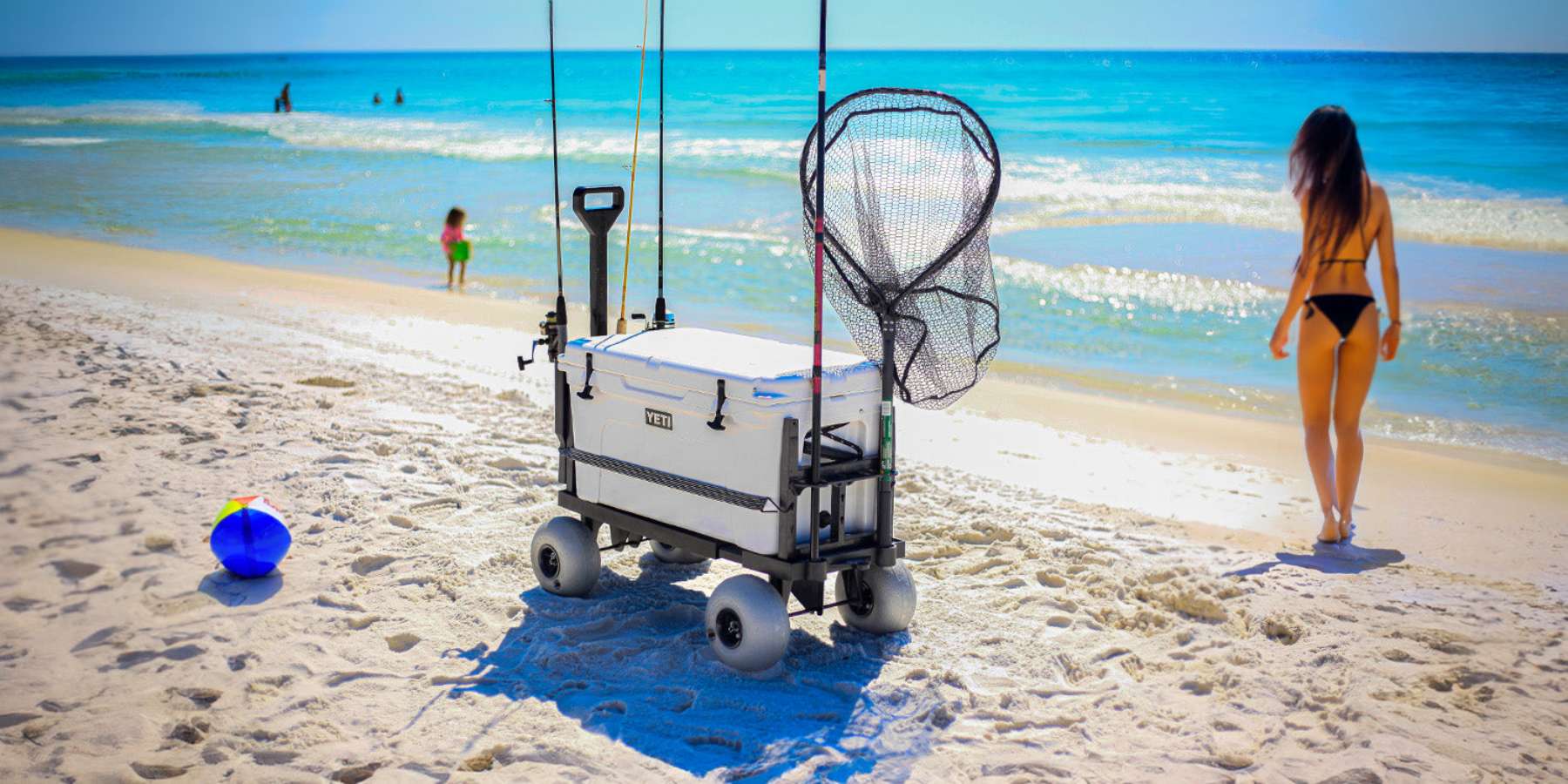 sand beach cart 