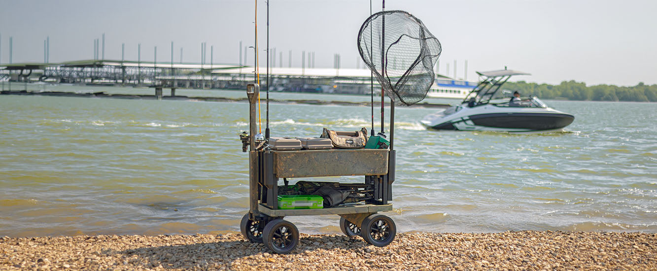 green camo outdoor wagon yeti cooler with wheel kit 