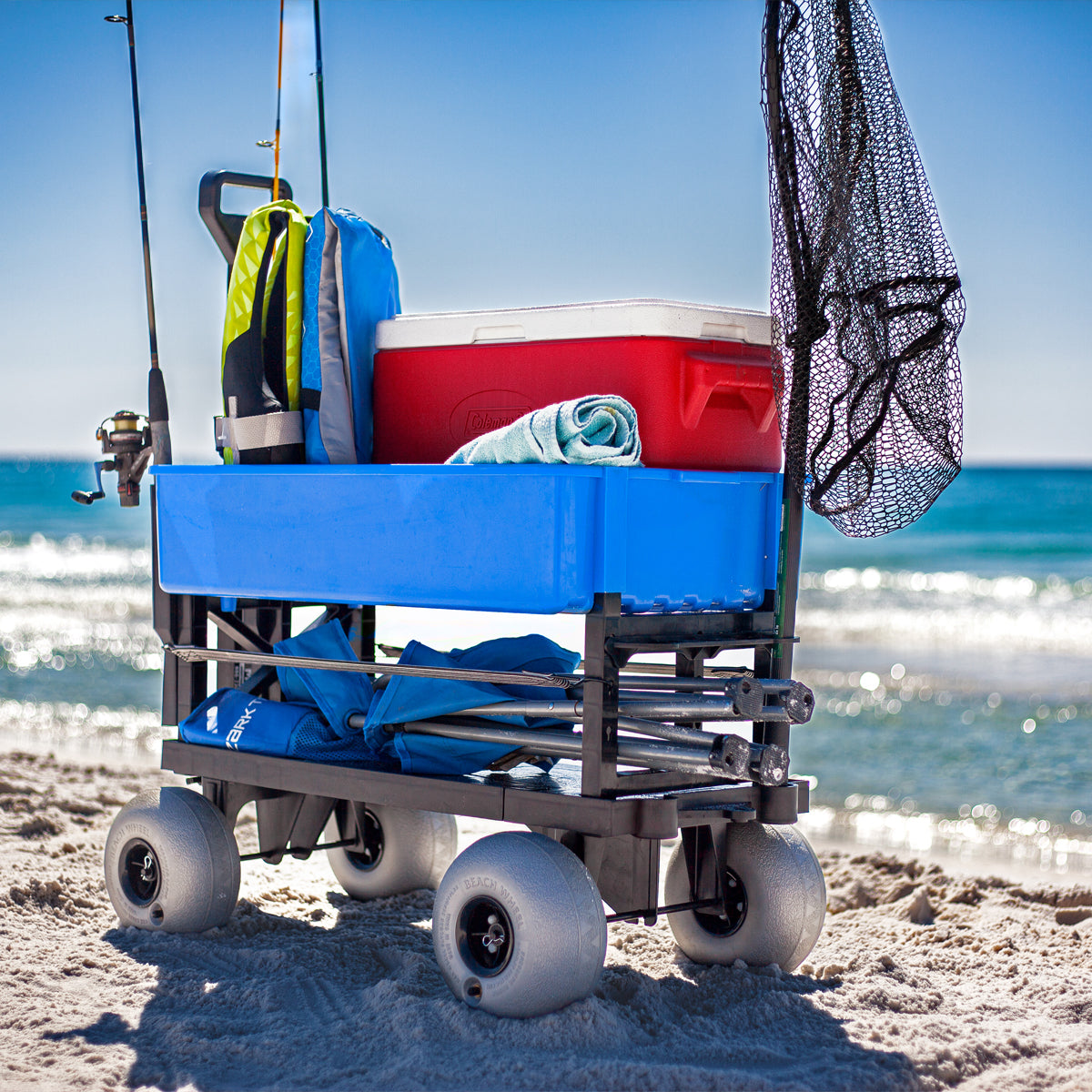 beach wagon fishing cart