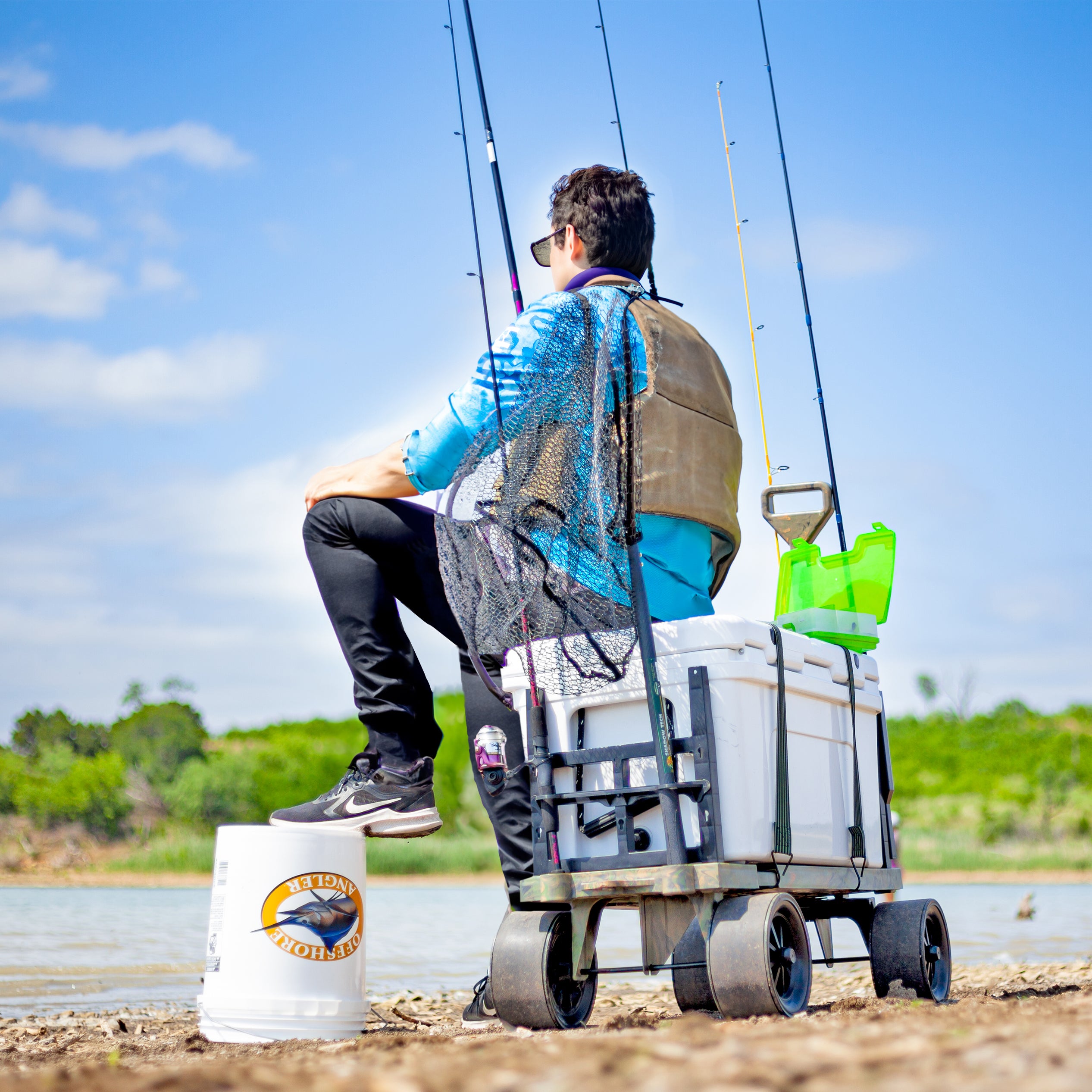 Camo Fishing & Cooler Cart