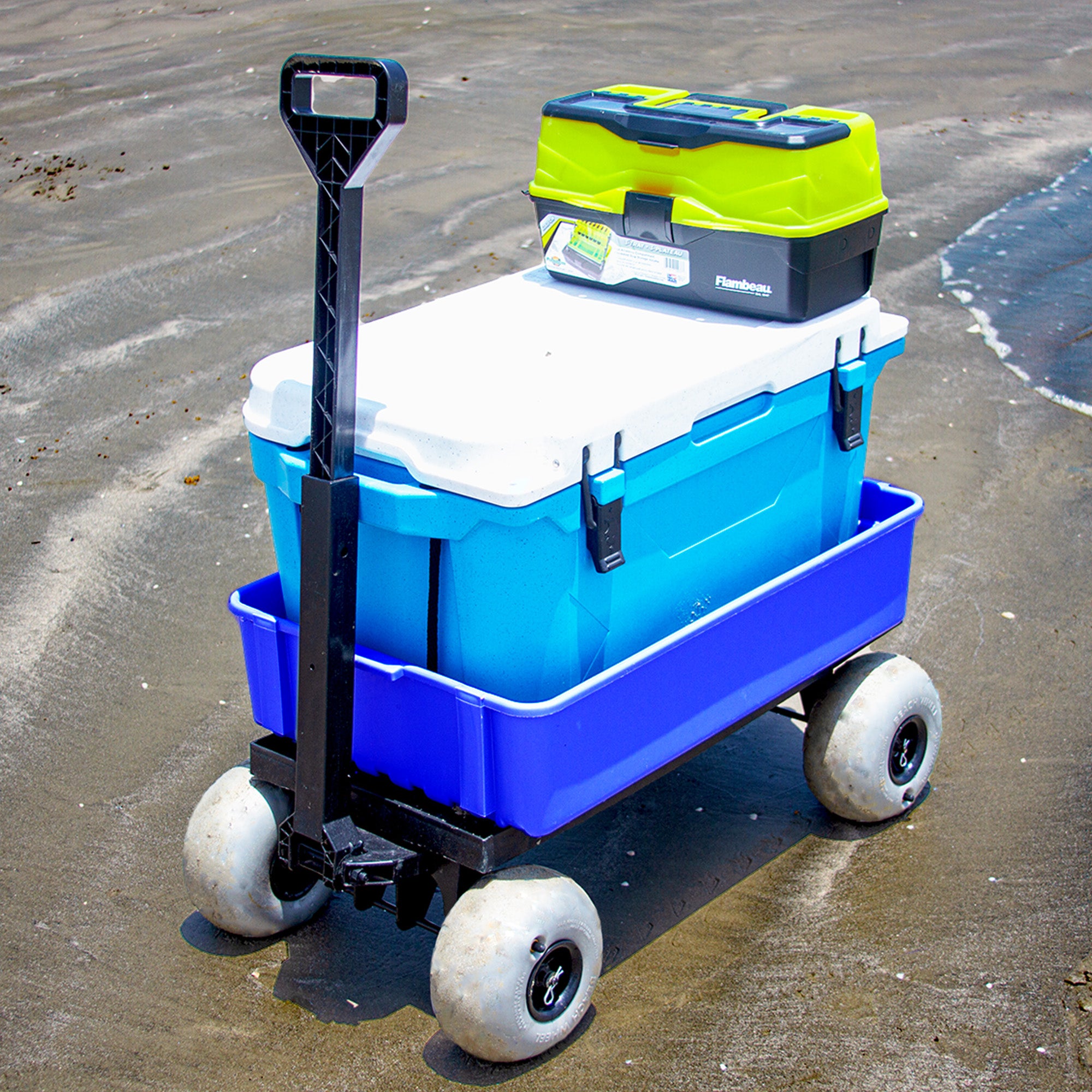 double  decker sand wagon blue mighty max cart